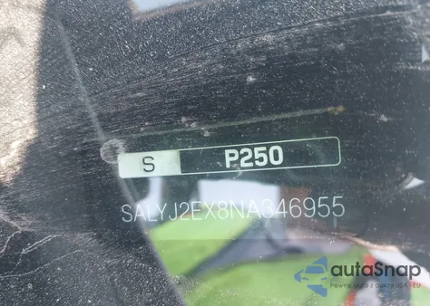 2022 Land Rover Range Rover Velar P250 S из США, поврежденный, VIN SALYJ2EX8NA346955